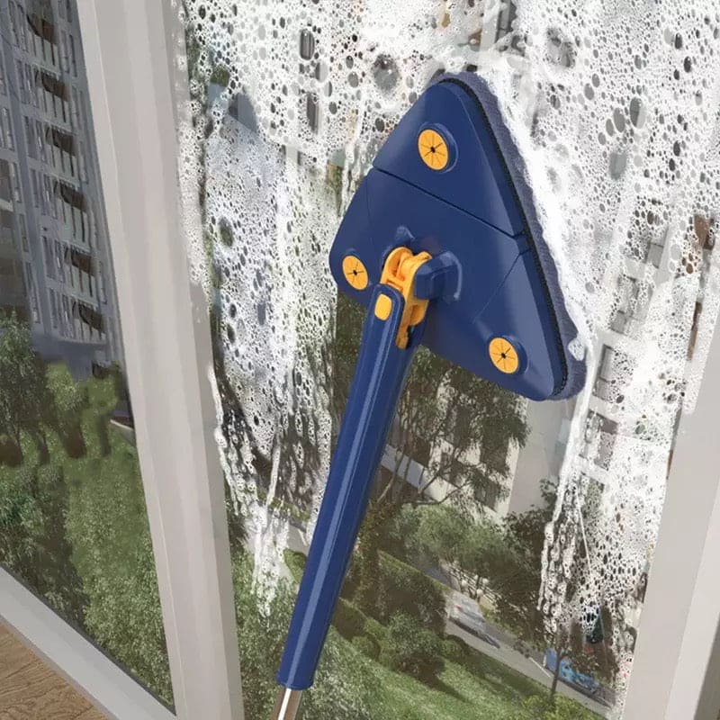 Triangle Extendable Cleaning Mop, 360° Rotatable Squeeze Mop, Multipurpose Cleaning Brush, Floor Window Cleaning Squeegee Mop, Mop Cleaner for Kitchen Toilet, Automatic Wringer Mop, Adjustable Telescopic Mop Triangle Extendable Cleaning Mop, 360° Rotatable Squeeze Mop, Multipurpose Cleaning Brush, Floor Window Cleaning Squeegee Mop, Mop Cleaner for Kitchen Toilet, Automatic Wringer Mop, Adjustable Telescopic Mop